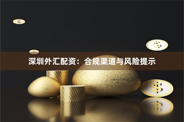 深圳外汇配资：合规渠道与风险提示
